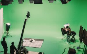 Behind the scenes on a New Evolution Video production set